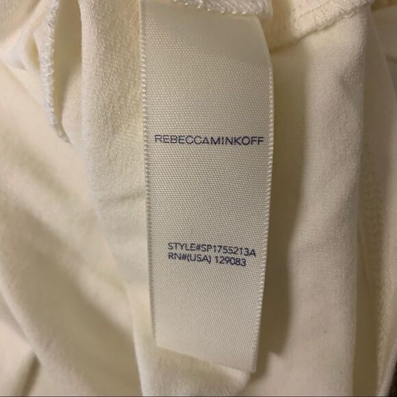 Rebecca Minkoff White Off the Shoulder Blouse Size Medium - Picture 4 of 7